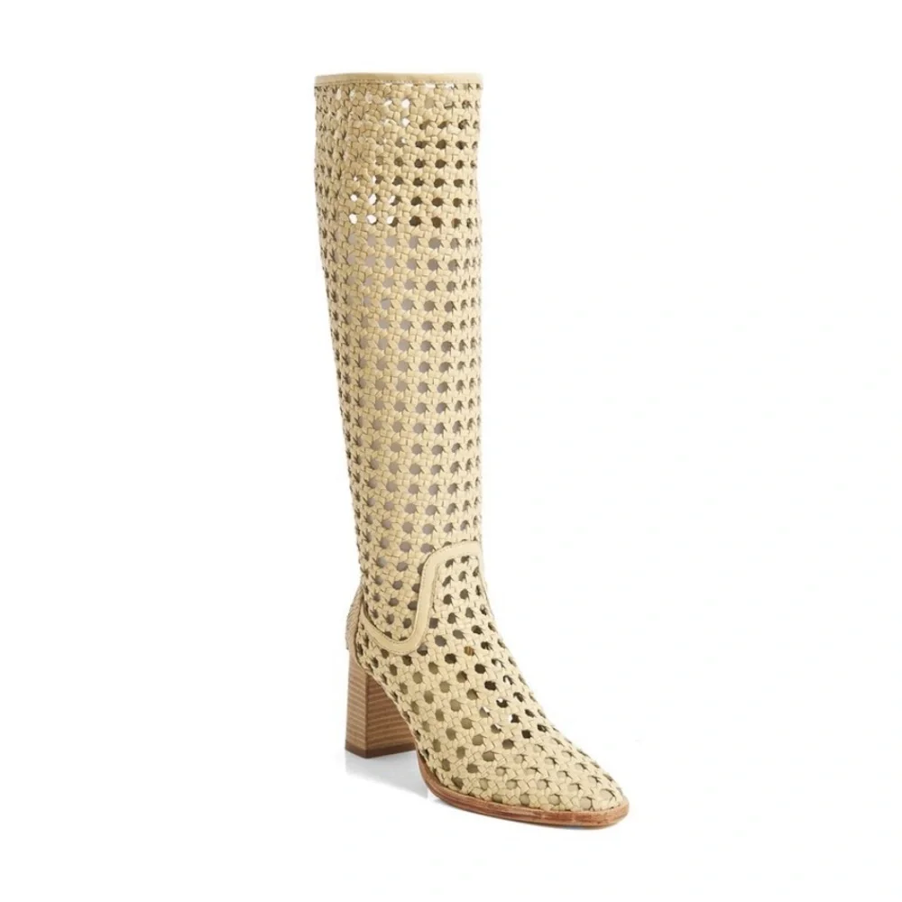 NIB Free People Women's Woodstock Woven Boot Size 6.5 - Picture 3 of 4